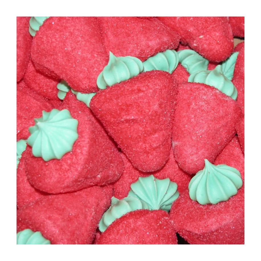 Fraises géantes en guimauve 20g (L'unité)