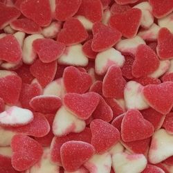 Cœur rouge et blanc sucrées (100g)