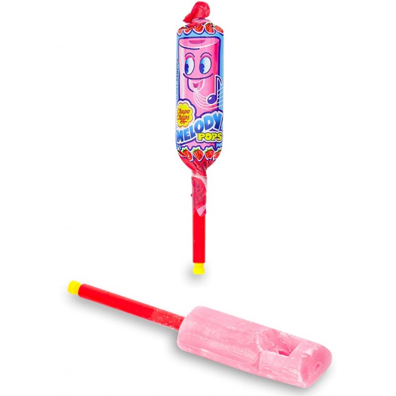 Sucette Melody Pops fraise - Chupa Chups (L'unité)